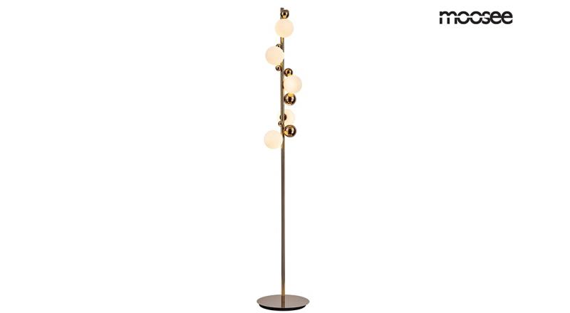 MOOSEE lampa podłogowa VALENTINO FLOOR - złota