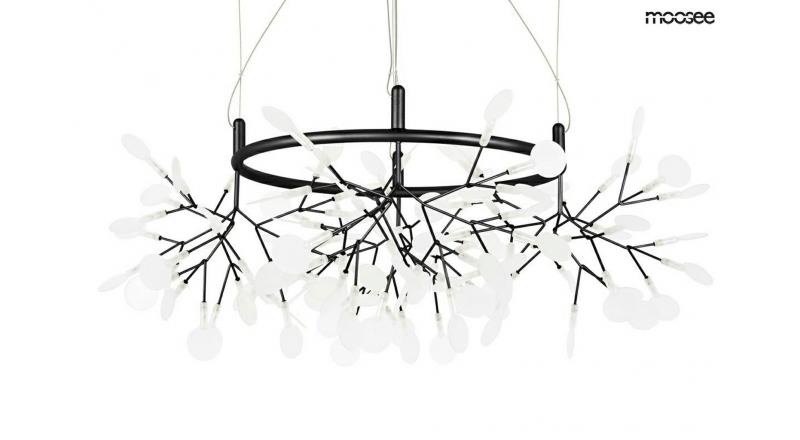 MOOSEE lampa wisząca FLORA 80 czarna
