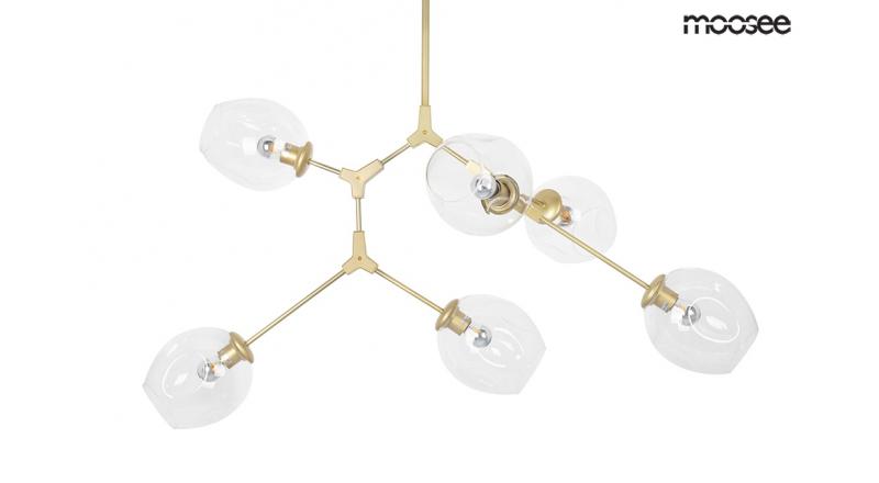 MOOSEE lampa wisząca SPLIT 6 złota