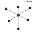 MOOSEE lampa ścienna SHADOW 6 CLOSE czarna