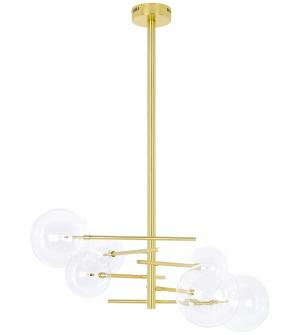 Lampa wisząca ASTRO złota - aluminium, szkło