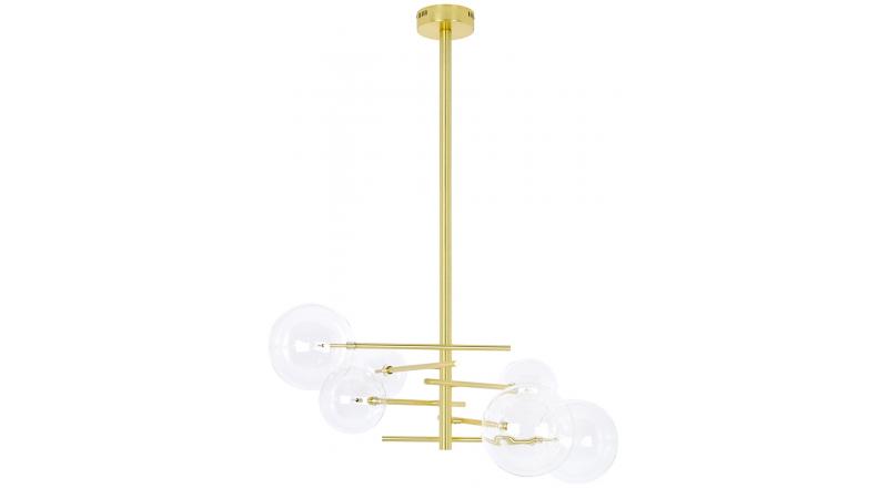 Lampa wisząca ASTRO złota - aluminium, szkło