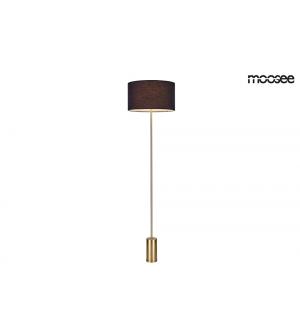 MOOSEE lampa podłogowa SANTORINI - złota podstawa, czarny klosz