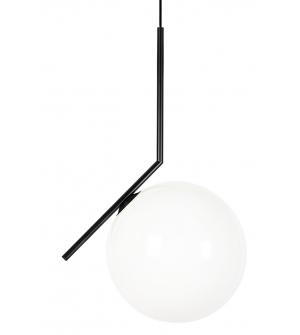 Lampa wisząca HALM 30 czarna - szkło, metal