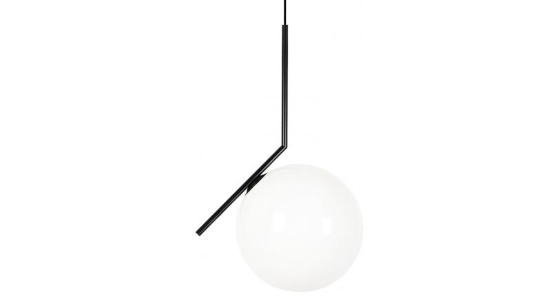 Lampa wisząca HALM 30 czarna - szkło, metal