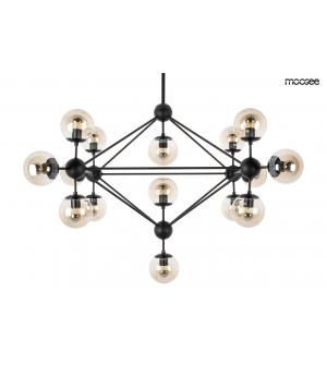MOOSEE lampa wisząca ASTRIFERO 15 czarna / bursztynowa